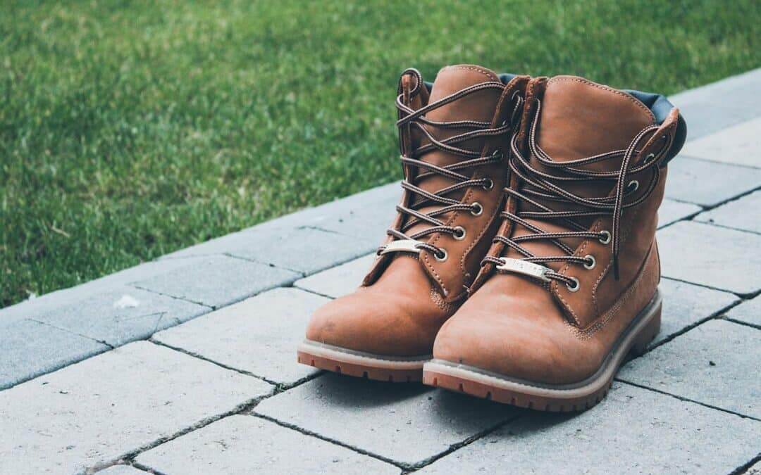 A freshly resoled boot